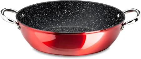 Cacerola de aluminio forjado Vier Serie Red especial inducción medidas 20-24-28-32cm - GarHome.