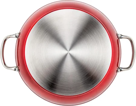 Cacerola de aluminio forjado Vier Serie Red especial inducción medidas 20-24-28-32cm - GarHome.