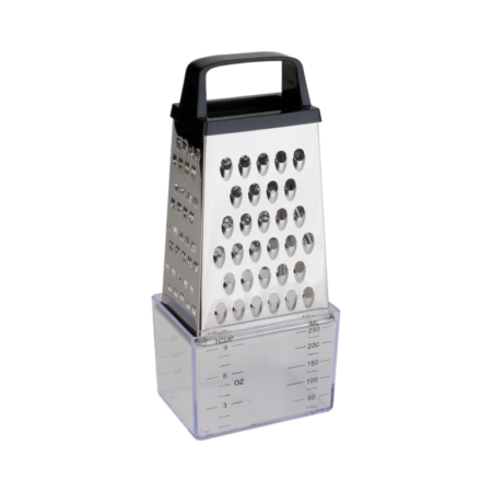 Rallador 4 caras pequeño con  tuppper