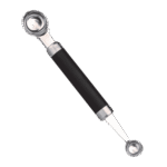 Vaciador doble LifeStyle de acero inoxidable con dos tamaños para bolitas de fruta y verdura y decoración de platos - GarHome.