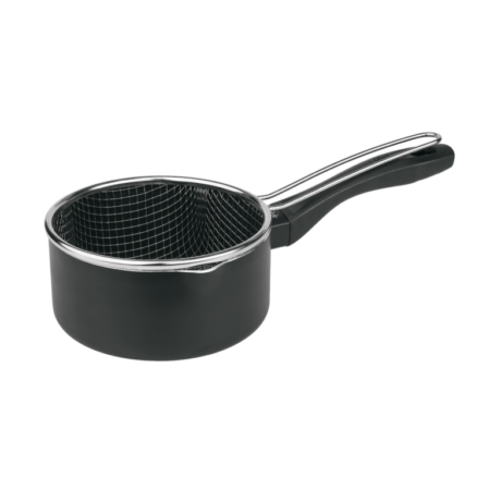 Cazo con cestillo de fritura LifeStyle antiadherente inducción medidas 15-18cm lote ahorro - GarHome