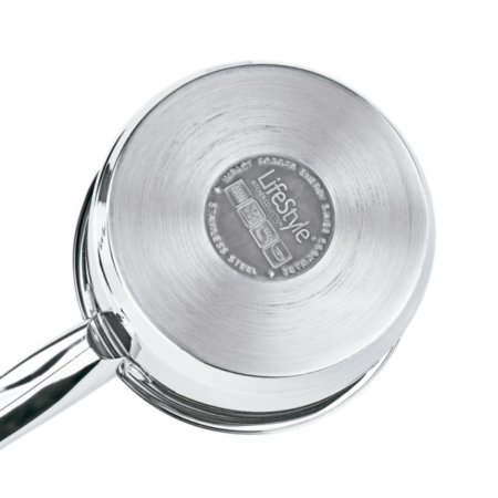 Cazo de acero inoxidable LifeStyle fondo difusor inducción medidas 14-16-18cm lote ahorro - GarHome.