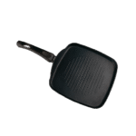 Asadora de aluminio grill LifeStyle 27x27 cm ondulada especial inducción antiadherente - GarHome.