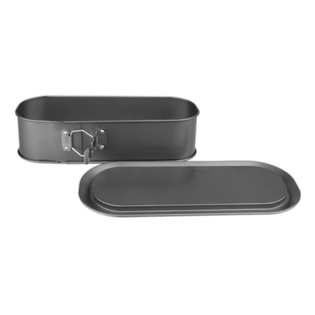 Molde desmontable rectangular Lifestyle con bandeja base antigoteo y recubrimiento antiadherente para repostería - GarHome.