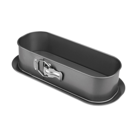 Molde desmontable rectangular Lifestyle con bandeja base antigoteo y recubrimiento antiadherente para repostería - GarHome.