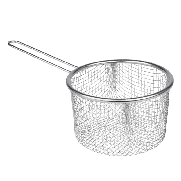 Cestillo de fritura universal LifeStyle de acero inoxidable con mango para cazo - GarHome