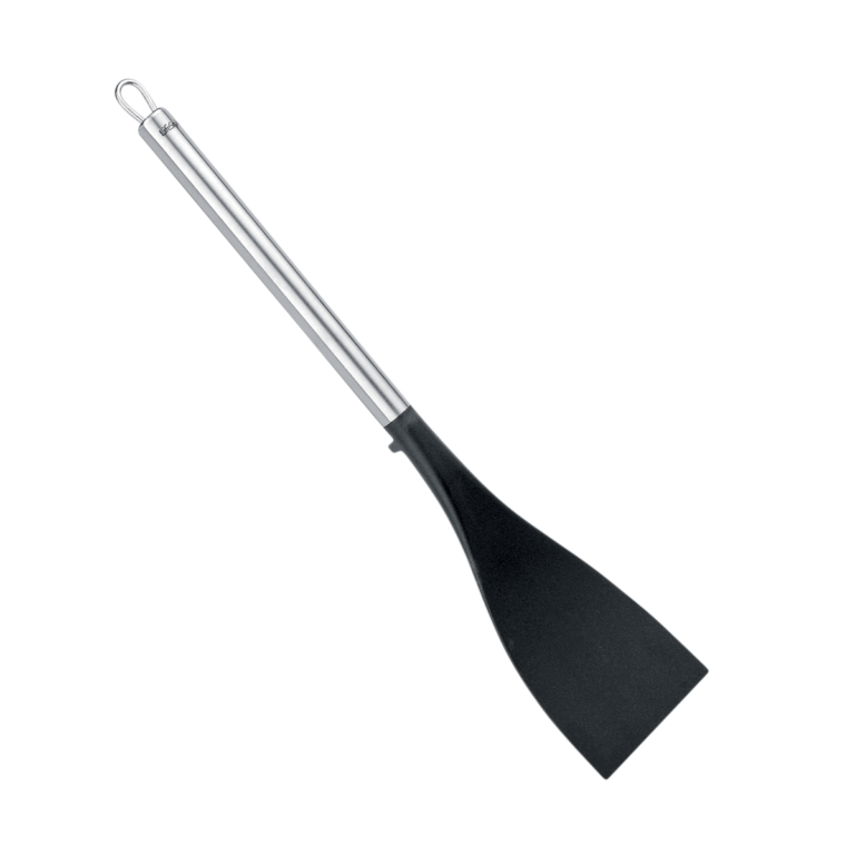 Juego de utensilios de nylon lifestyle Maroño de nylon y acero inoxidable compuesto por paleta, espumadera, espátula, cucharón, cazo y cuchara espagueti