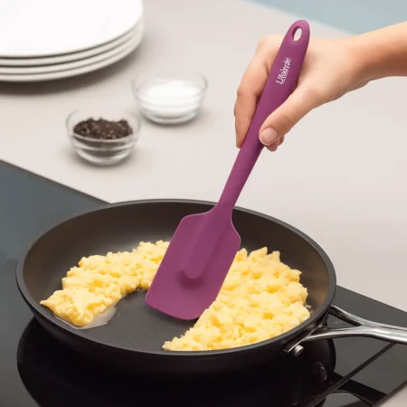 Espátula de silicona LifeStyle tipo lengua de gato flexible y resistente al calor para repostería y cocina profesional - GarHome.