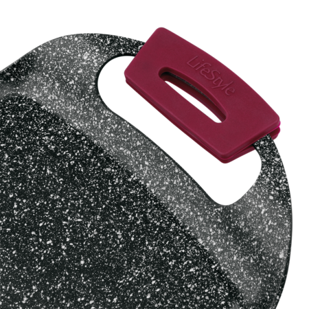 Plancha lisa de aluminio forjado LifeStyle especial inducción antiadherente medidas 36x22cm y 46x25cm - GarHome.