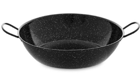 Gazpachera de acero esmaltado negro Vaello para guisos y arroces