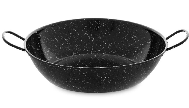 Gazpachera de acero esmaltado negro Vaello para guisos y arroces