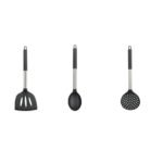 Set ahorro 5 piezas utensilios de cocina silicona y acero inoxidable marca Vier - GarHome