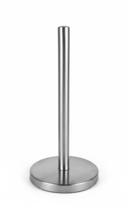 Portarrollos de cocina vertical de acero inoxidable Quttin con base estable 15x32cm