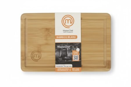 Tabla de cortar de bambú MasterChef pequeña 23x15cm para cocina - GarHome