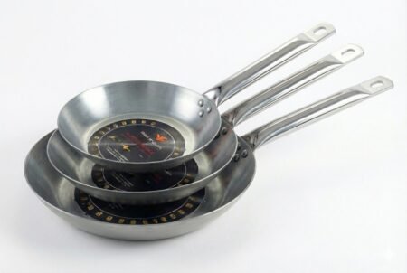 Set de 3 sartenes de hierro mineral El Cid medidas 20-24-28cm ahorro - GarHome