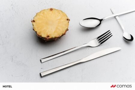 cuchillo chuletero compatible con series Hotel y Alida Comas de acero inoxidable brillante para carnes