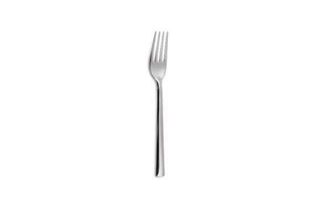 tenedor de mesa serie Alida Comas de acero inoxidable brillante