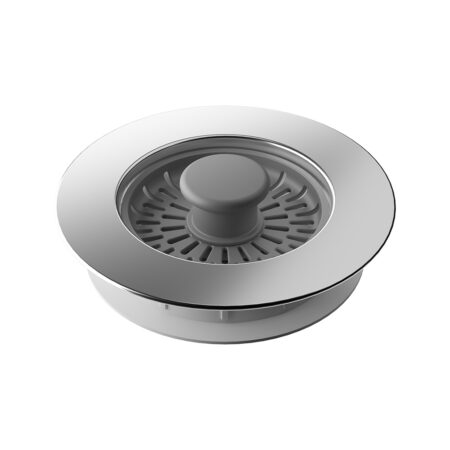 Filtro Fregadero con Función Abrir-Cerrar - Válvula 3 en 1 de Acero Inox, PP y Silicona