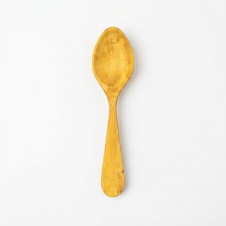 Cuchara de Mesa Artesana de Madera de Boj 22 cm - Pieza Única de Calidad Premium