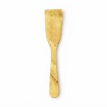 Pala recta artesana de 32 cm fabricada en madera de boj noble con borde plano y acabado de pieza única
