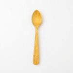 Cucharón de madera artesano de 30 cm fabricado en madera de boj noble con cuenco ovalado y acabado de pieza única