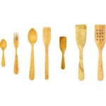 Pack ahorro de palas y utensilios artesanales fabricados en madera de boj noble con acabado de piezas únicas